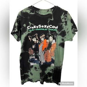 Vintage TLC Crazy Sexy World Tour Distressed Tie-Dye T-Shirt